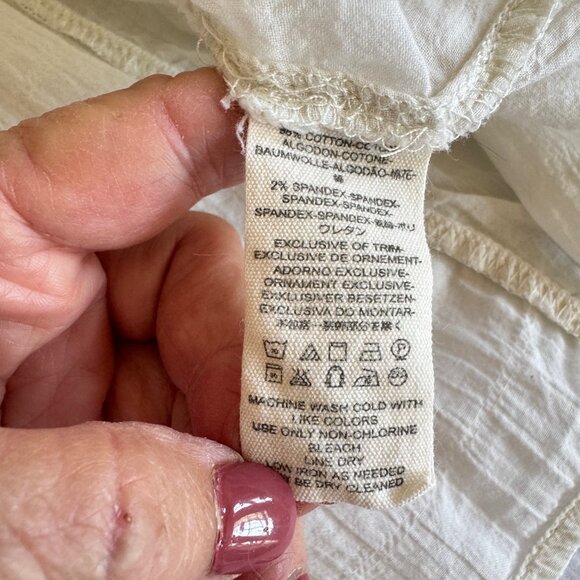 FREE PEOPLE We The Free Sea To Shore Top in Ivory - Picture 8 of 10